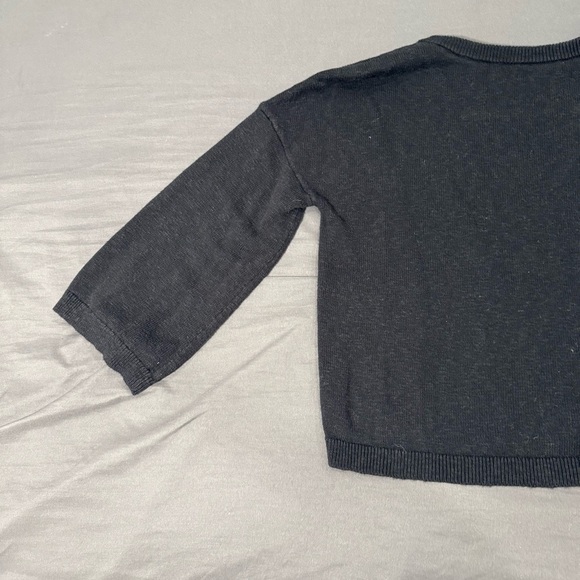 Vineyard Vines Charcoal Gray V-Neck Knit Sweater | Size M - Picture 4 of 9